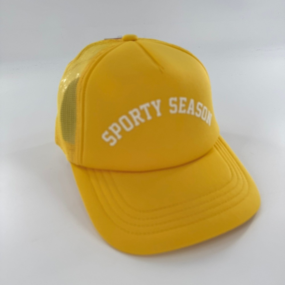 Wild Fable Sporty Season Trucker Hat Modern Women One Size Yellow
